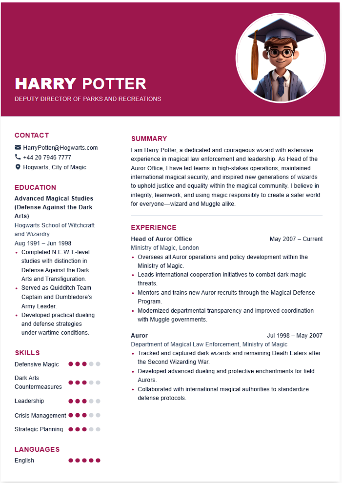 slate header CV template - Professional resume design